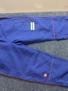 Womens Navy Pants with Orange Trim